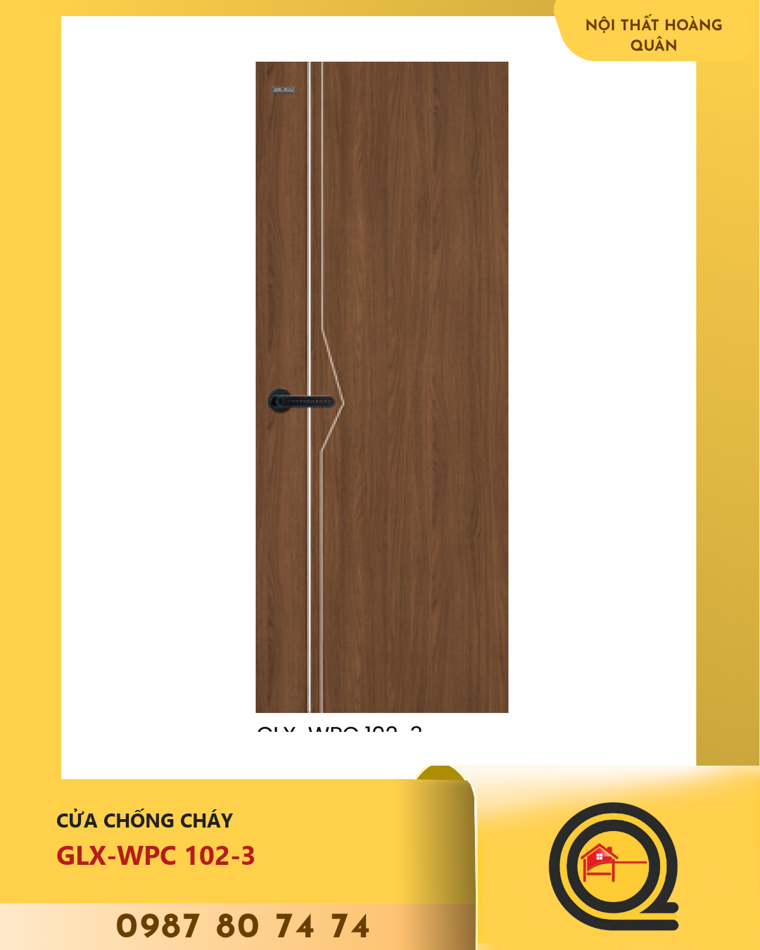 Cửa Nhựa Gỗ WPC GLX-WPC 102-3